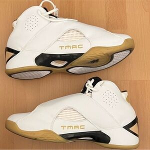 Adidas tmac 05 white and gold sneakers